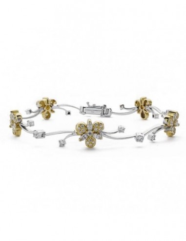 Pulsera Bicolor Circonita
