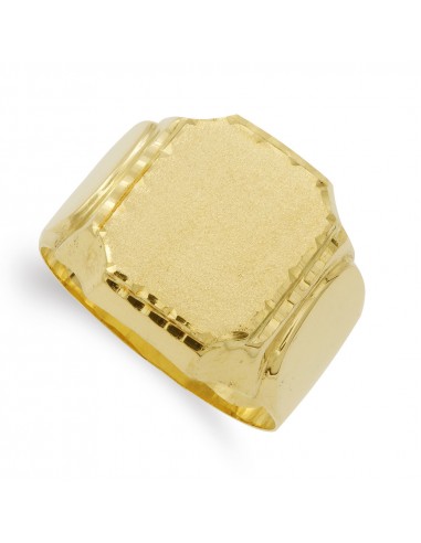 18K SELLO ORO AMARILLO RECTANGULAR. 12 X 15 MM. CUERPO 5 MM.