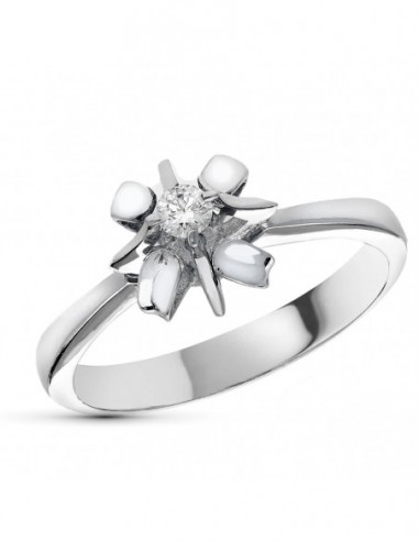 Solitario Blanco Diamante