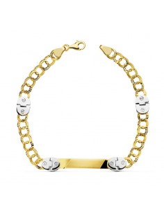 18K ESCLAVA HUNGARA BICOLOR 19,5 CM. 9,20 GR