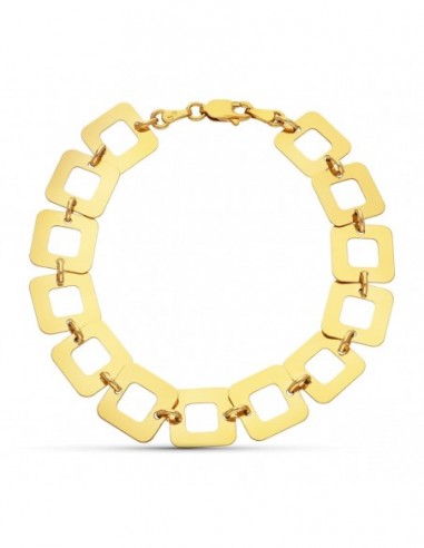 Pulsera Eslabones Cuadrados