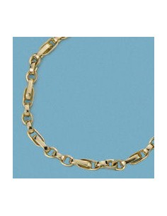 18K GARGANTILLA HUECA. 45 CM.