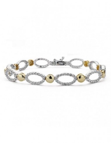 Pulsera Bicolor Circonita