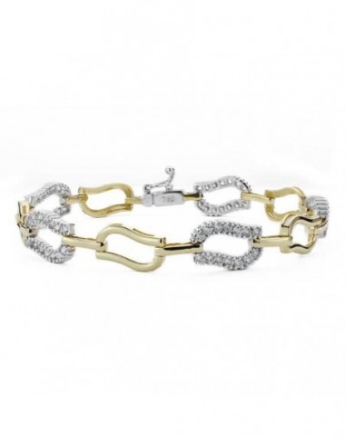 Pulsera Bicolor Circonita