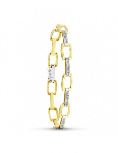 Pulsera Bicolor Circonita