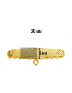 18K ALFILERORO AMARILLO TALLADO. 30 X 6 MM. 2