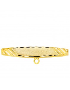 18K ALFILER ORO AMARILLO TALLADO. 30 X 5 MM.