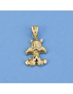 18K COLGANTE SILVESTRE GRANDE. 19 X 12 MM.