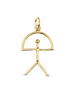 18K COLGANTE ORO AMARILLO INDALO. 26 X 16 MM.