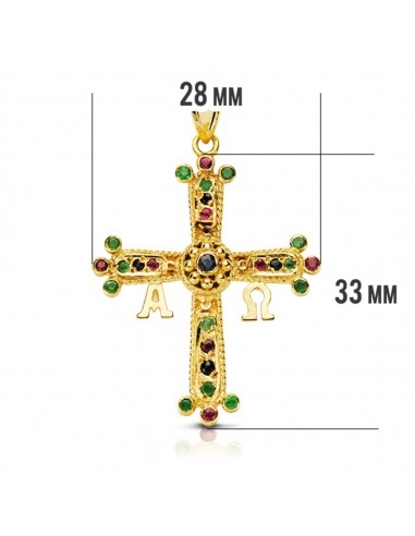 18K CRUZ DE COVADONGA MEDIANA 33 x 27 MM.
