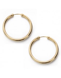 18K AROS HUECOS TUBO 32 X 3 MM.