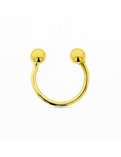PIERCING CURVO, 2BOLAS 3,5MM.