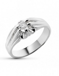 Solitario Blanco Diamante