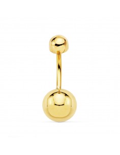 18K PIERCING OMBLIGO BOLA 8 MM ORO AMARILLO