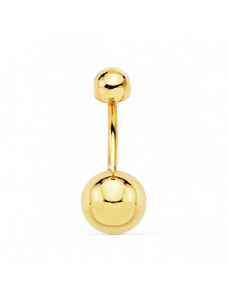 18K PIERCING OMBLIGO BOLA 8 MM ORO AMARILLO