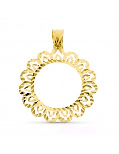 18K CERCO DE MONEDA 18MM.TALLADO