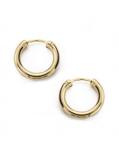 18K AROS DE TUBO. 13 X 2 MM.