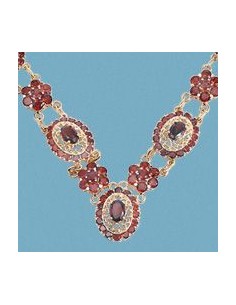 18K GARGANTILLA GRANATES. 37,00 GRS.