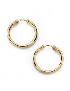 18K AROS DE TUBO. 20 X 2MM.