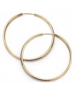 18K AROS DE TUBO. 50 X 2.5 MM.