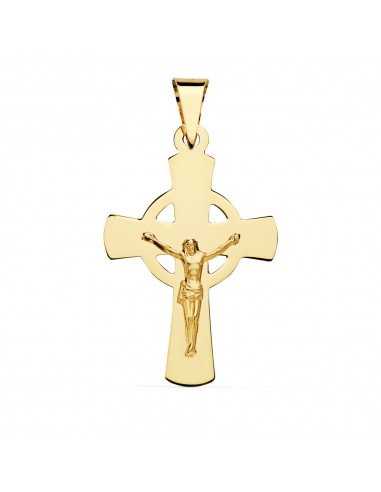 18K CRUZ CON CRISTO 34 X 22 MM