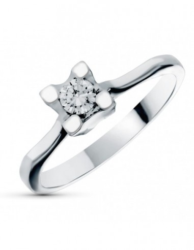 Solitario Blanco Diamante