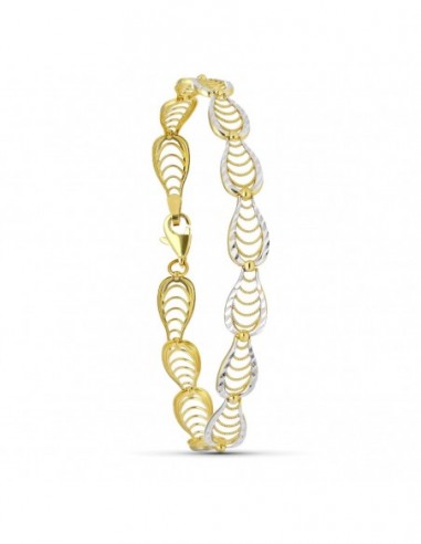 Pulsera Bicolor Calada