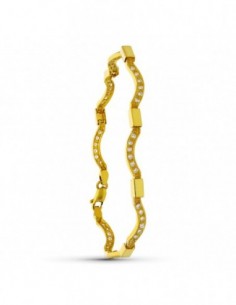 Pulsera Ondas Circonitas