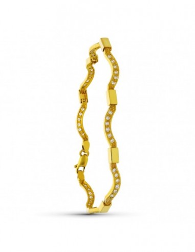 Pulsera Ondas Circonitas
