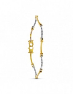 Pulsera Bicolor Circonitas