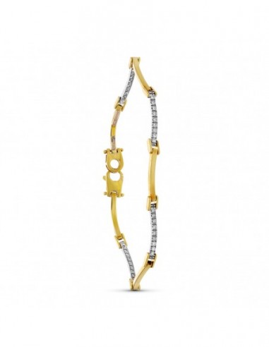 Pulsera Bicolor Circonitas