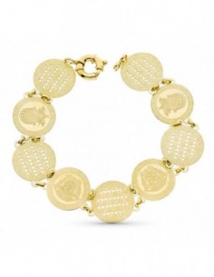 Pulsera Moneda Laser