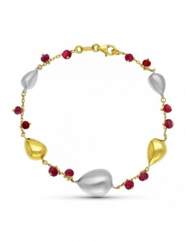 Pulsera Bicolor Piedras