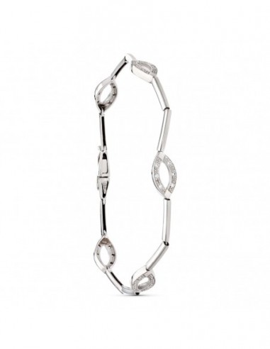 Pulsera Blanco Barras