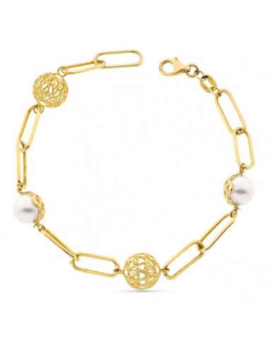 Pulsera Bolas Caladas
