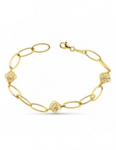Pulsera Entrepiezas Ovales