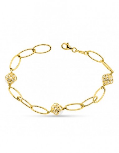 Pulsera Entrepiezas Ovales