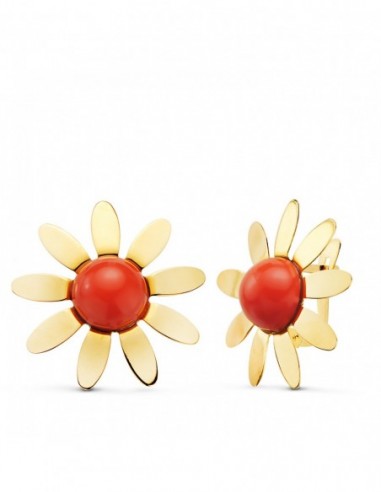Flor Petalos Coral