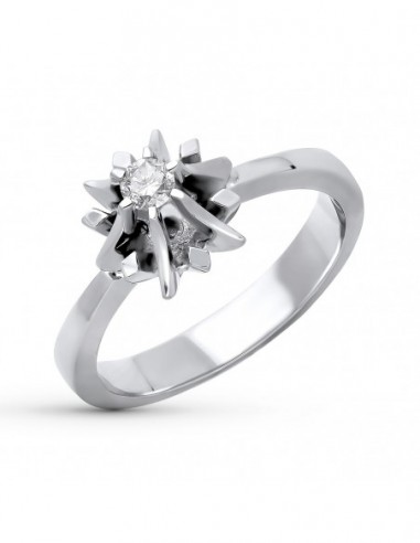 Solitario Blanco Diamante