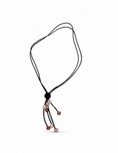 Collar Cuero Diamante