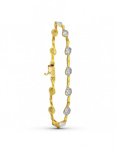 Pulsera Bicolor Circonitas