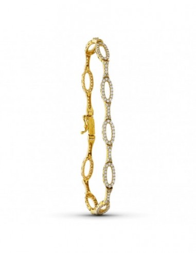 Pulsera Eslabones Circonita