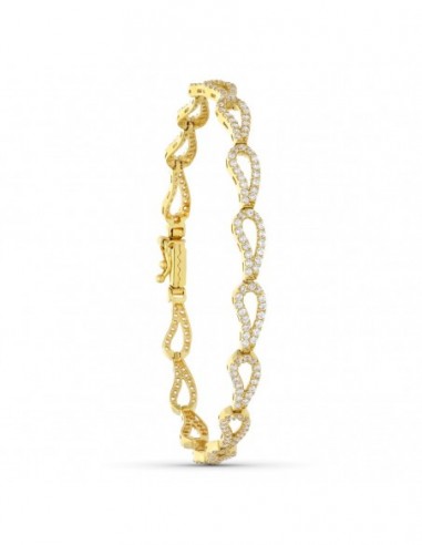 Pulsera Circonita Eslabones
