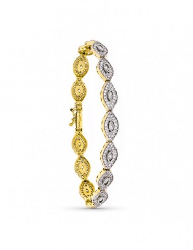 Pulsera Bicolor Circonita