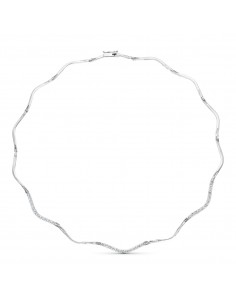 18K GARGANTILLA ORO BLANCO CIRCONITAS