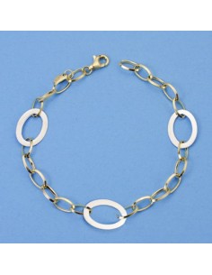 18K PULSERA BICOLOR. 18,5 CM. 3,15 GRS.