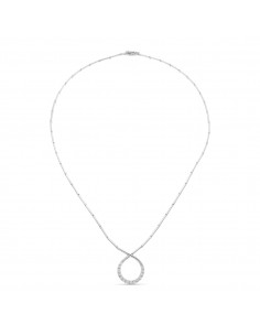 18K GARGANTILLA ORO BLANCO CIRCONITA