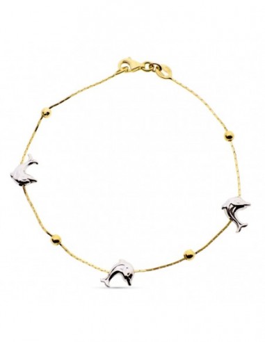 Pulsera Bicolor Delfines