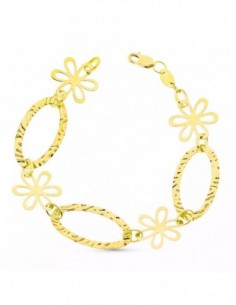 Pulsera Eslabones Flores
