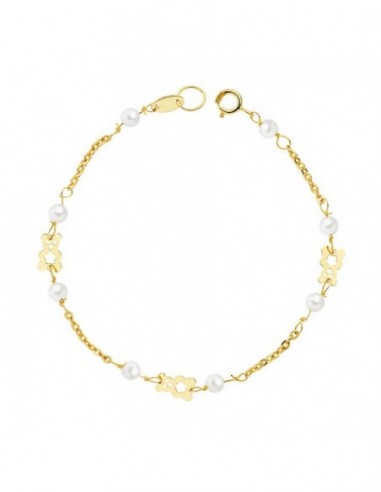 Pulsera Perlas Oso